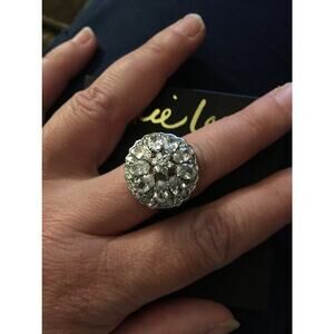 Cookie Lee Crystal Ring adjustable sizing